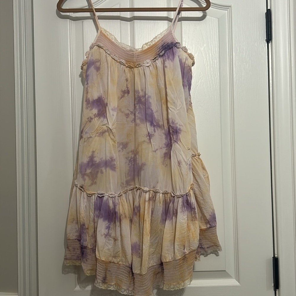 Anthropologie Tie-Dye Mini Tunic Dress - Picture 3 of 5
